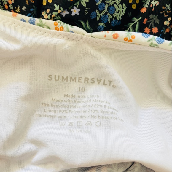 Summersalt Floral One Piece Swimsuit - White and Blue - Picture 6 of 6